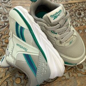 Reebok Gray and Green Sneakers